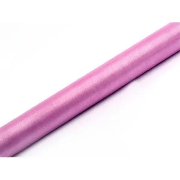 Růžová organza s decentním leskem na dekorace stolů, židlí a dárků pro svatby a oslavy