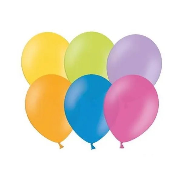 Mix pastelových latexových balonků o průměru 23 cm, 50 kusů pro narozeninové a party dekorace