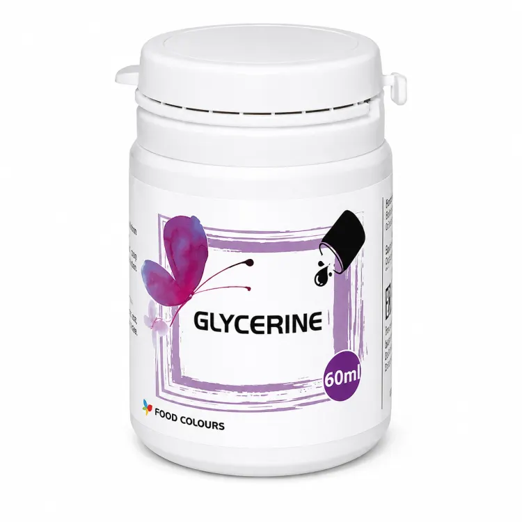 Glycerin pro cukrářské účely Food Colours v objemu 60 ml k úpravě vláčnosti potahovací hmoty a konzistence barev