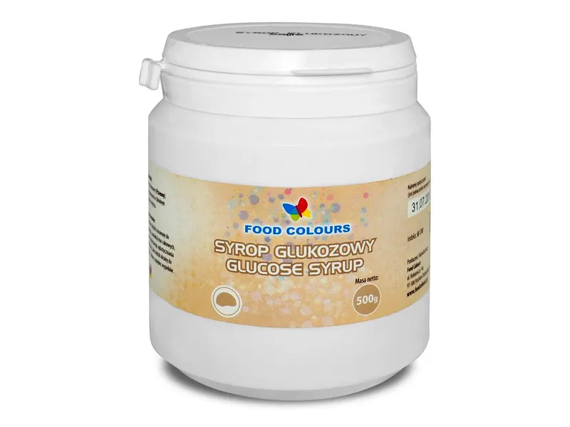 Glukózový sirup Food Colours v balení 500 g, cukrářská surovina pro pružné potahy a hladký karamel