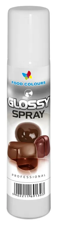 Jedlý lesk ve spreji Food Colours na marcipán a čokoládu pro dodání zářivého třpytivého finiše dortům a cukrářským výrobkům