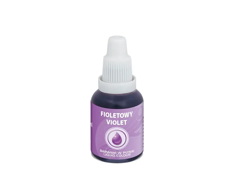 Tekutá airbrush barva Food Colours ve fialovém odstínu Violet na zdobení cukrářských výrobků, objem 20 ml