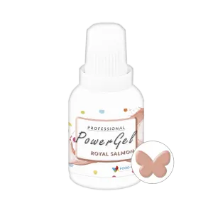 Gelová barva na potraviny Food Colours PowerGel v odstínu royal salmon pro barvení krémů a potahovacích hmot