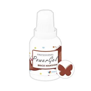 Gelová potravinářská barva Food Colours PowerGel v odstínu Brick Mansion pro barvení krémů, marcipánu a dortových hmot