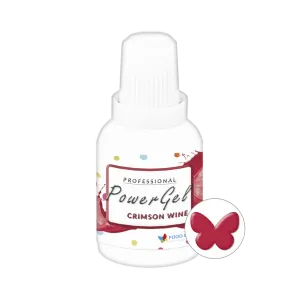 Gelová potravinářská barva Food Colours PowerGel v odstínu Crimson Wine pro vínově zbarvení dortů a dezertů