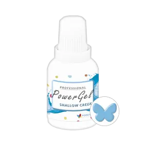Gelová barva na potraviny Food Colours PowerGel v odstínu Shallow Creek pro obarvení krémů a modelovacích hmot