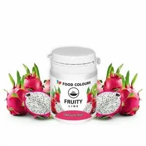 Přírodní prášková barva Food Colours v odstínu dragon fruit pro obarvení dortů, krémů a polev