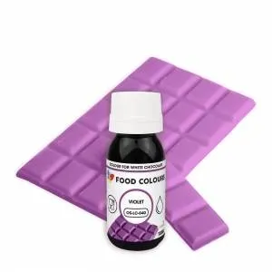 Tekutá barva do čokolády Food Colours v odstínu vilet, 18 ml, pro obarvení polev a tukových krémů