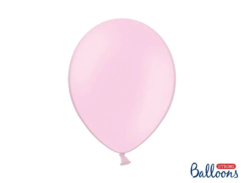 Světle růžové nafukovací balónky PartyDeco v balení 10 kusů o průměru 30 cm na narozeniny a svatební oslavy