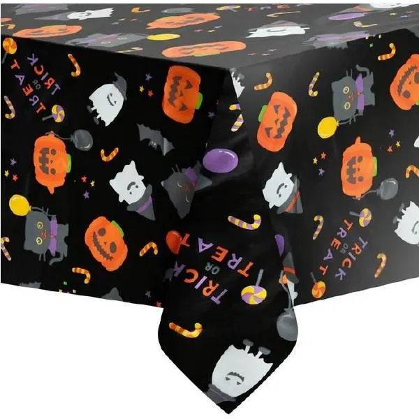 Halloweenský party ubrus od značky Party Pal o rozměrech 274 x 137 cm na dlouhý stůl