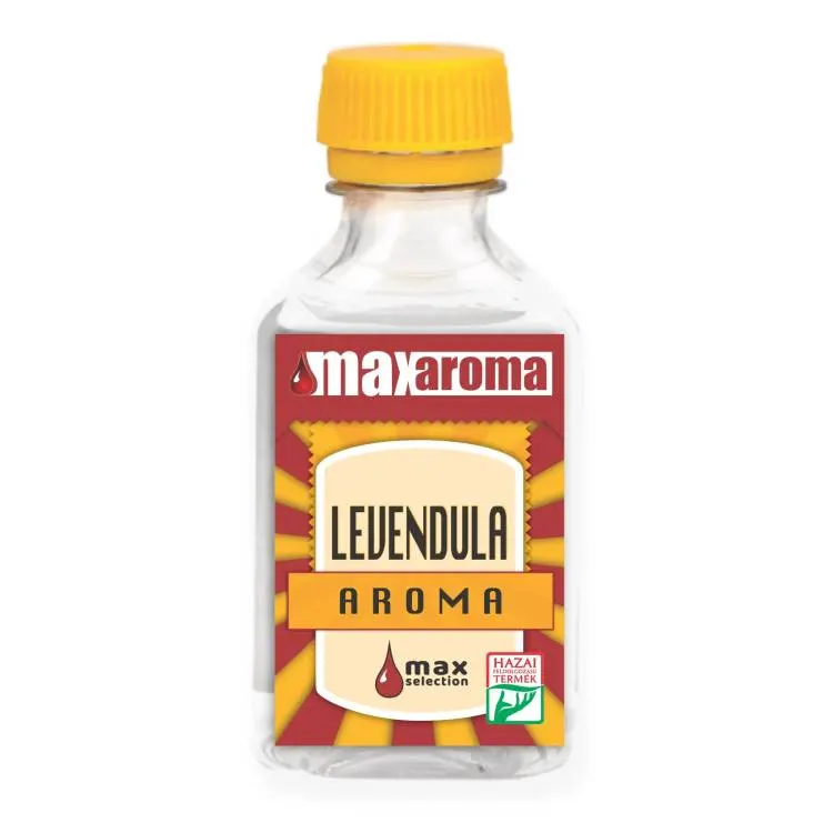 Potravinářské aroma MaxAroma s vůní levandule v objemu 30 ml k dochucení dortů, krémů a nápojů
