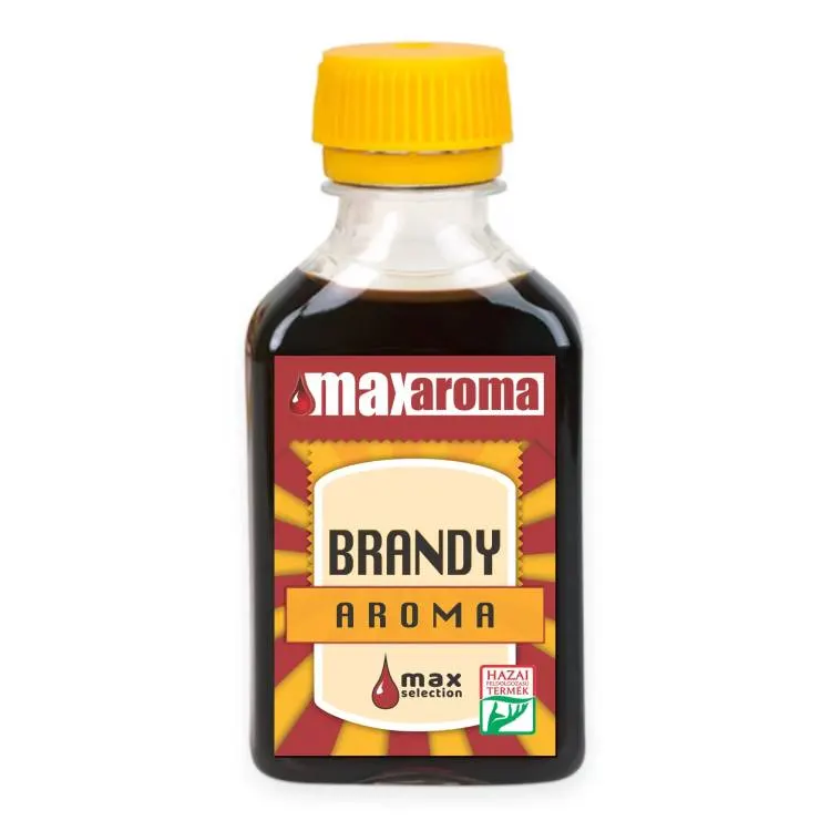 Aroma do potravin MaxAroma s příchutí brandy v lahvičce o objemu 30 ml na ochucení dezertů a pečiva