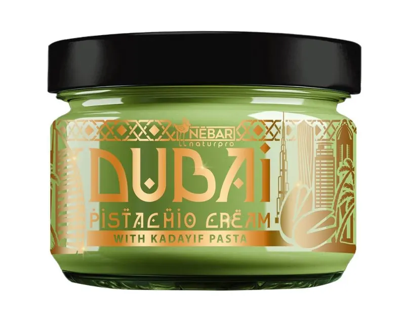 Pistáciový krém Nébar s kadayif nudlemi na pečení dubajských dezertů, balení 180 g