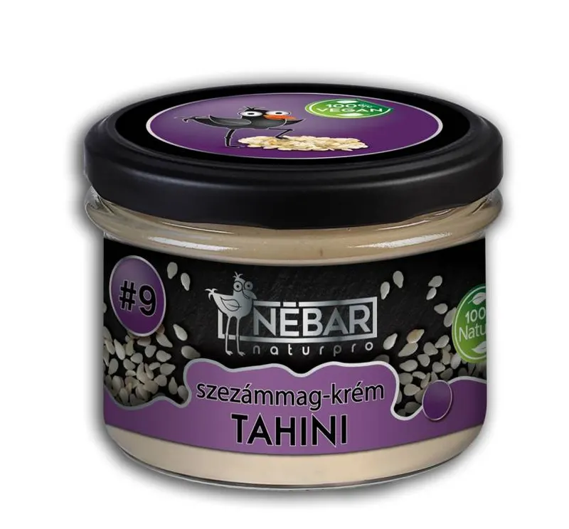 Sezamová tahini pasta 100% Nébar v balení 180 g, vhodná do krémů a pečiva
