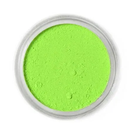 Jedlá prachová barva Fractal Colors v odstínu Citrus Green o hmotnosti 1,5 g k barvení dortů a cukrářských výrobků