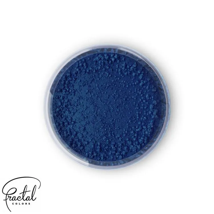 Jedlá prachová barva Fractal v odstínu Royal Blue pro zdobení a barvení dortů a cukrářských výrobků