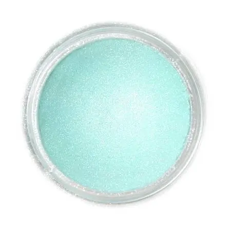 Dekorativní prachová perleťová barva Fractal Colors v odstínu Frozen Green pro zdobení dortů a dezertů