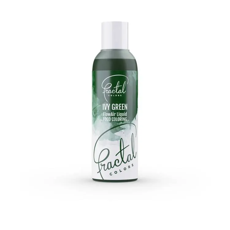 Airbrush barva Fractal v odstínu Ivy Green pro tekuté barvení dortů a krémů