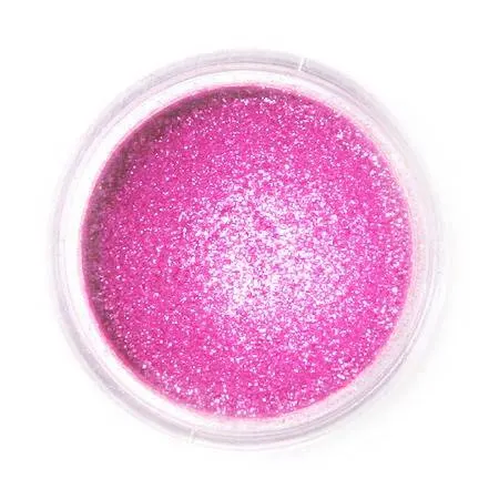 Dekorativní prachová perleťová barva Fractal Sparkling Magenta v magentové barvě na zdobení dortů a cukrových květin
