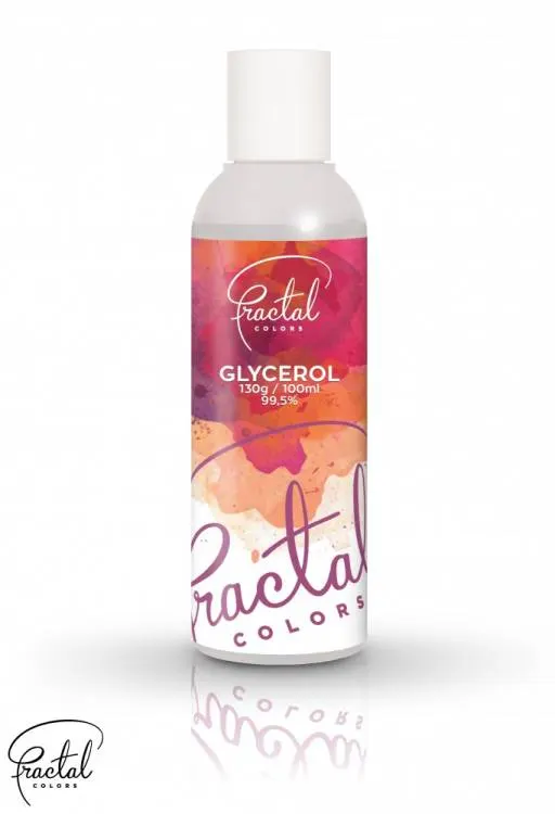 Glycerin Fractal Colors 100 ml, pomocná surovina pro změkčení modelovací hmoty a ředění potravinářských barev