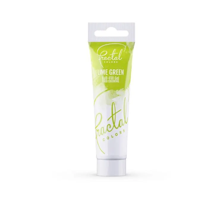 Gelová barva Fractal v odstínu Lime Green pro barvení cukrářských krémů, potahů a náplní
