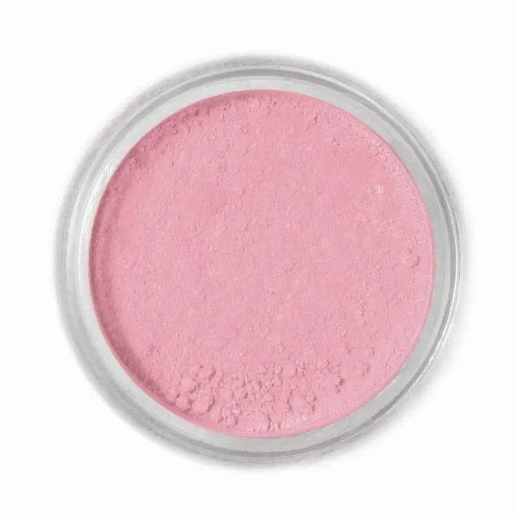Jedlá prachová barva Fractal v odstínu Pelican Pink pro obarvení polev, krémů a potahovacích hmot