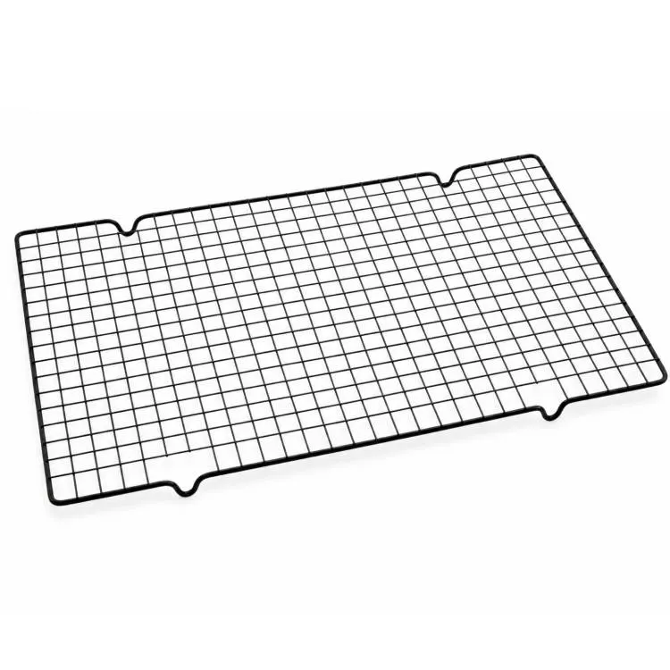 Kovová mřížka na chladnutí a okapávání polev o rozměru 40 x 25,5 cm pro cukrářské výrobky