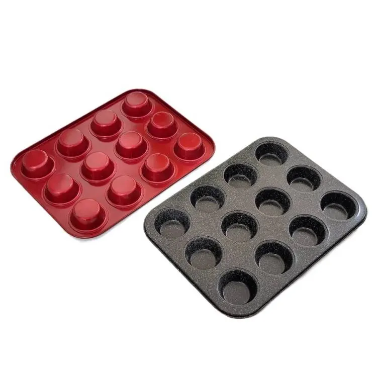 Nepřilnavá forma na 12 muffinů od značky Perfect Home pro pečení cupcakes a drobných dezertů