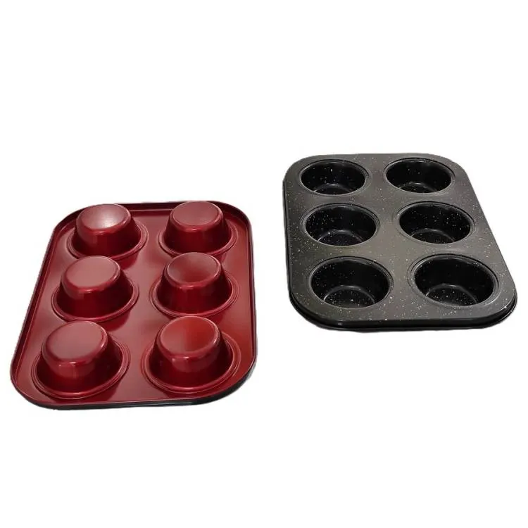 Nepřilnavá forma na 6 muffinů značky Perfect Home pro pečení muffinů a cupcakes