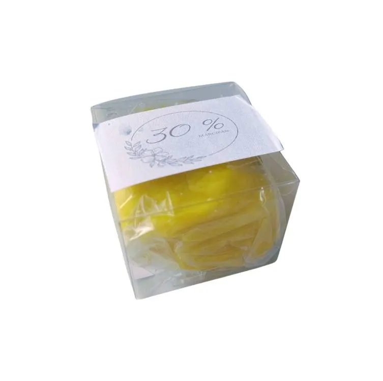 Pravý marcipán SweetArt s 30 % mandlí, žlutý, 100 g, vhodný k modelování figurek a dekorací na dorty