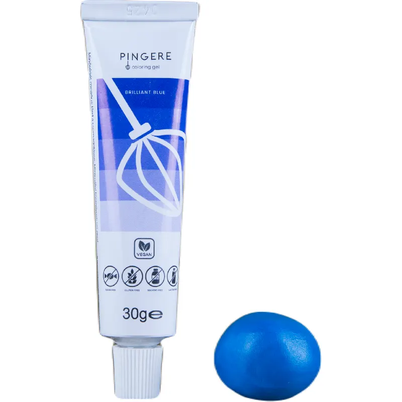 Modrá gelová barva K2 George Fondant v 30g balení pro extra intenzivní barvení dortů a krémů