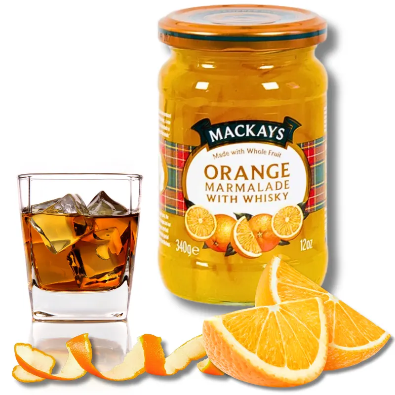 Marmeláda ze sevillských pomerančů s whisky Mackays v 340g sklenici