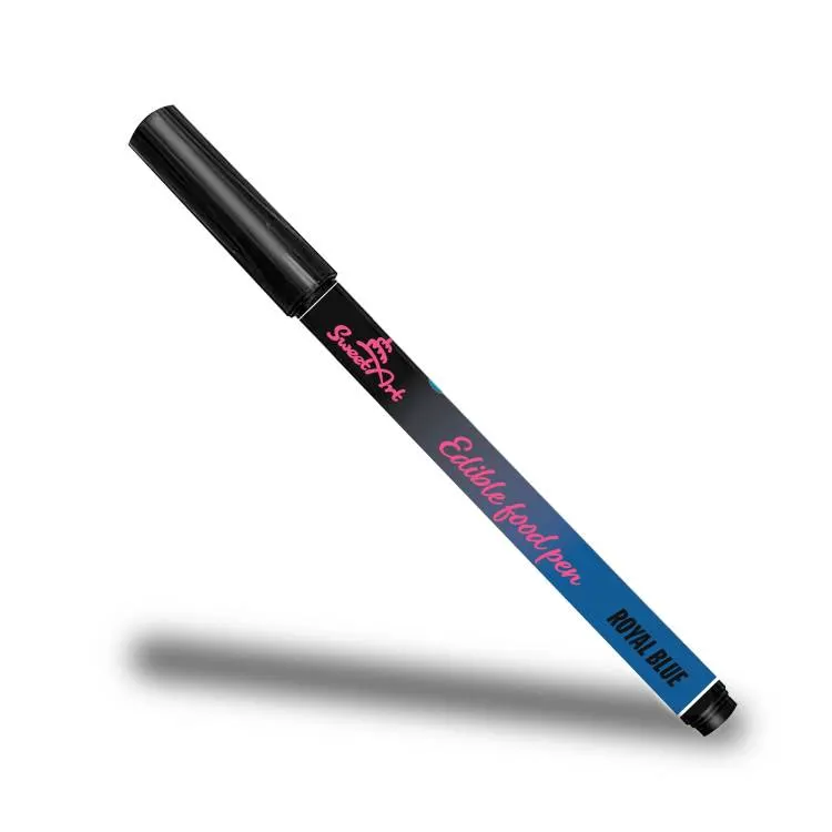 Jedlý fix SweetArt Royal Blue od značky 4-Mix pro kreslení modrých detailů na dorty a cukrářské výrobky