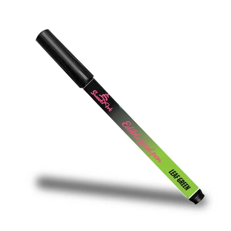 Zelený jedlý fix SweetArt Leaf Green na kreslení a psaní na dorty a cukrářské výrobky