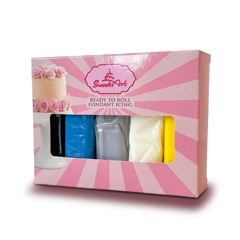 Vanilková potahovací a modelovací fondánová hmota Winter mix značky 4-Mix o hmotnosti 500 g na dort