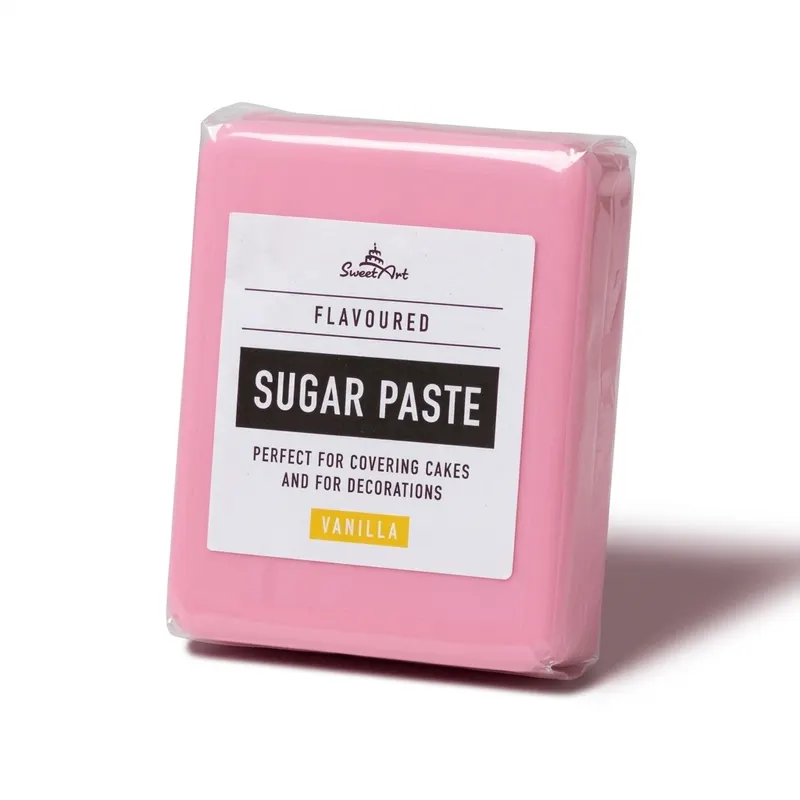 Růžový vanilkový fondán SweetArt na potahování dortů o hmotnosti 250 g