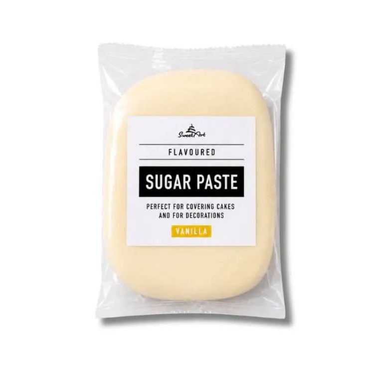Dortová potahovací hmota SweetArt vanilková v odstínu Ivory, 250 g, pro hladké potahování a modelování dortů