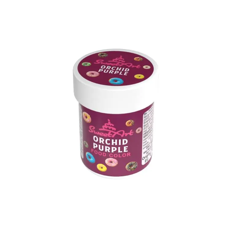 Gelové barvivo SweetArt v odstínu Orchid Purple, 30 g, k probarvení krémů, těst a potahovacích hmot