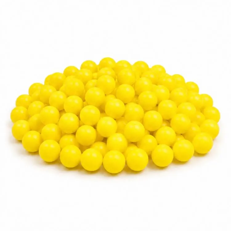 Žluté cukrové perly SweetArt o velikosti 7 mm na zdobení dortů a cukrovinek, balení 80 g