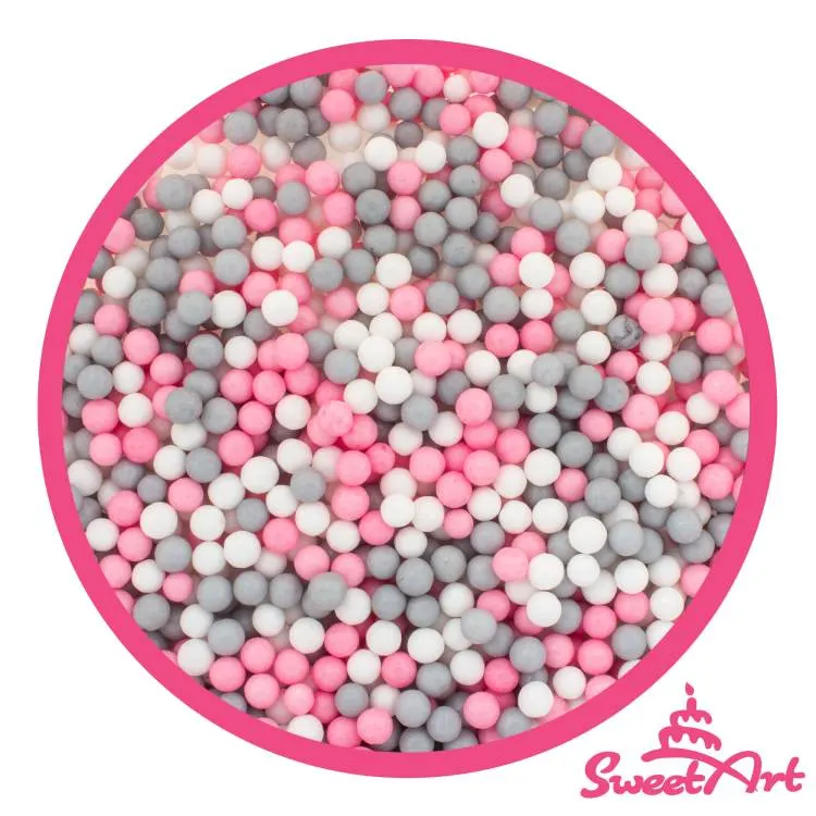 Cukrové perly SweetArt Kitty mix o průměru 5 mm k dozdobení dortů a cupcakes