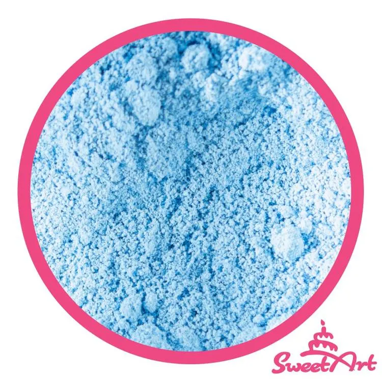 Jedlá prachová barva SweetArt v pastelovém odstínu Baby Blue pro zdobení dortů a cukrářských výrobků