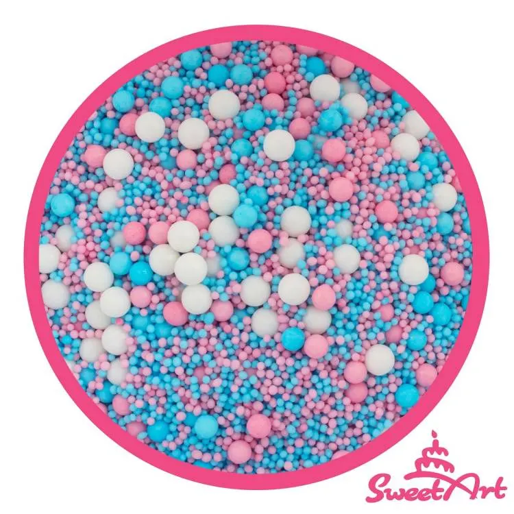 Cukrové zdobení SweetArt Baby sprinkle mix v pestrých barvách na posypání dortů a cukrářských výrobků