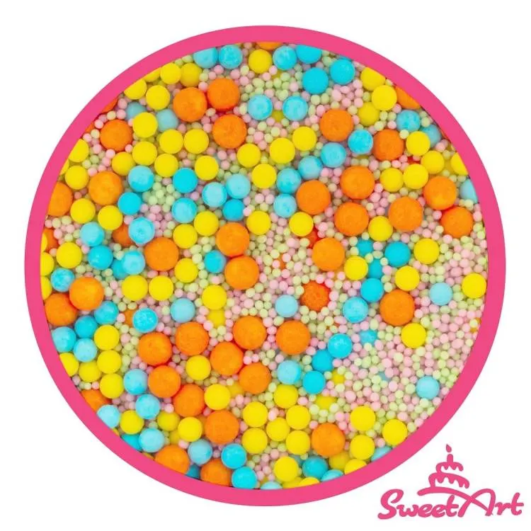 Velikonoční cukrový posyp SweetArt, směs barevných tvarů na zdobení dortů a cukroví, balení 800 g