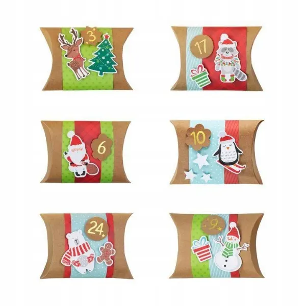 Vánoční adventní kalendář DIY v krabičkách od značky Party Pal k vlastnímu zdobení a naplnění