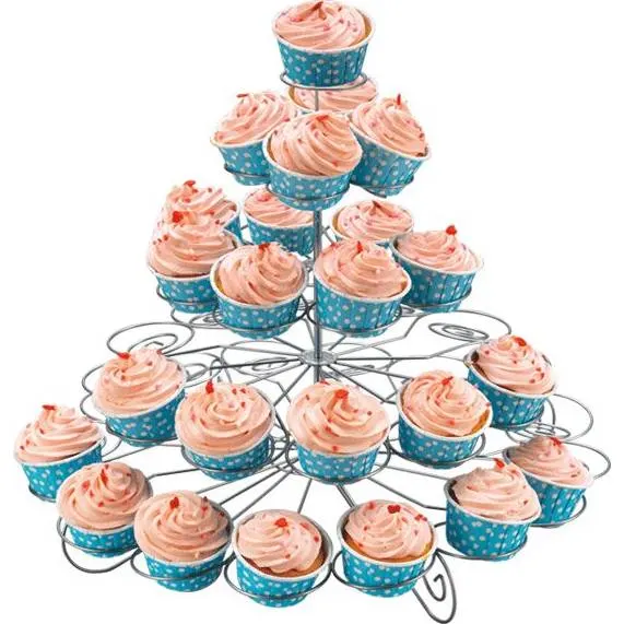 Vícepatrový stojan na cupcaky značky Cakesicq pro elegantní servírování muffinů a drobných zákusků