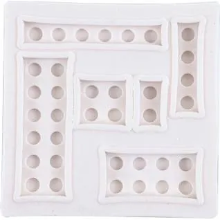 Silikonová formička na dětské kostky 6x6 cm pro tvarování marcipánu, fondánu a čokolády, značka Cakesicq
