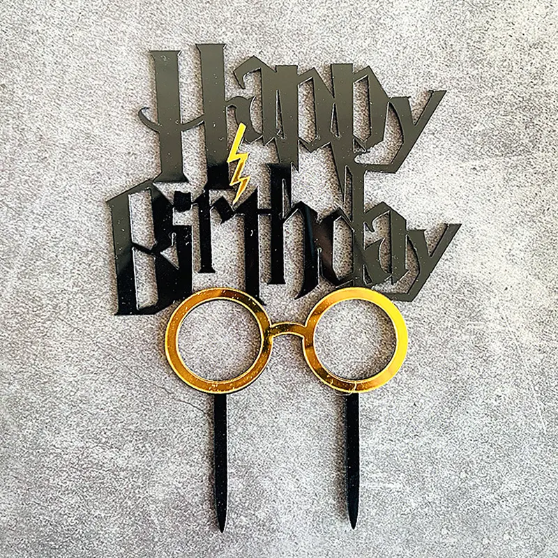 Zápich do dortu s motivem Harry Potter od značky Cakesicq, rozměr 14 x 10 cm, k dekoraci dortů a cupcaků
