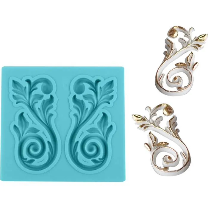 Silikonová formička na ornamenty z fondánu nebo marcipánu od značky Cakesicq pro zdobení dortů