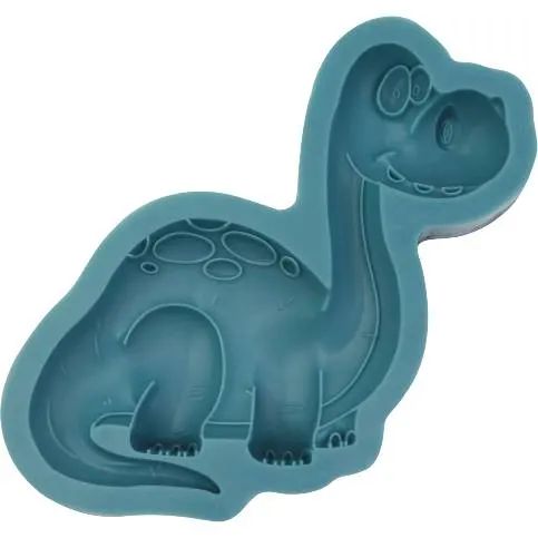 Silikonová formička ve tvaru dinosaura na modelování figurek z marcipánu nebo fondánu na dětské dorty