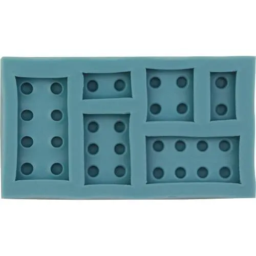 Silikonová formička ve tvaru dětské kostky o rozměru 10x6 cm značky Cakesicq pro modelování fondánu a čokolády